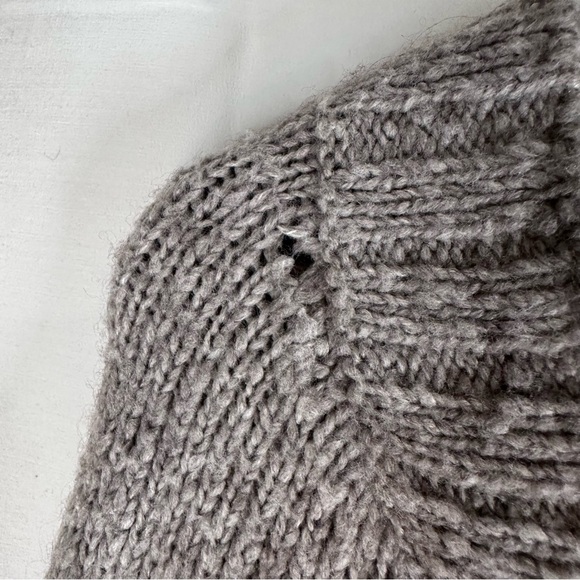 Free People Gray Cable Knit Cardigan - Picture 8 of 16